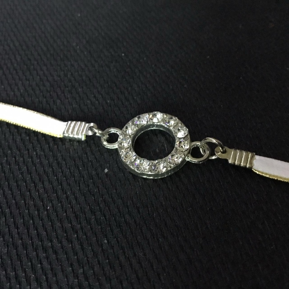 Dazzling Silver Circle Bracelet